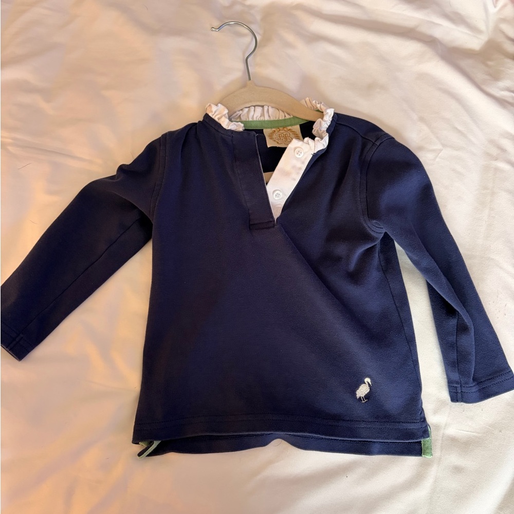 The Beaufort Bonnet Company Navy Shirt with White Accents